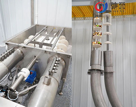 Hệ thống băng tải cấp liệu chuỗi ống cho bột và hạt với thiết bị định lượng