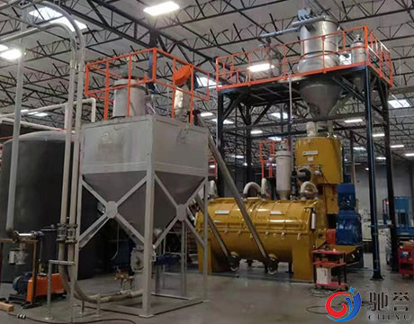 Máy trộn tốc độ cao Máy trộn Turbo tổng hợp PVC với hệ thống băng tải định lượng khí nén