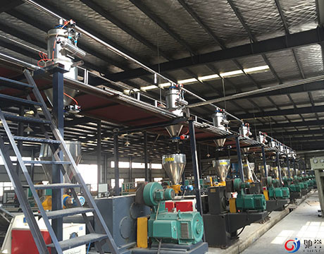 Hệ thống băng tải cấp liệu chân không bột với thiết bị trộn cân