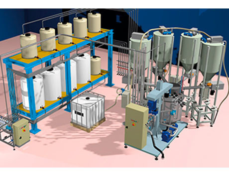 Hệ thống trộn định lượng chất lỏng cho ngành hóa chất