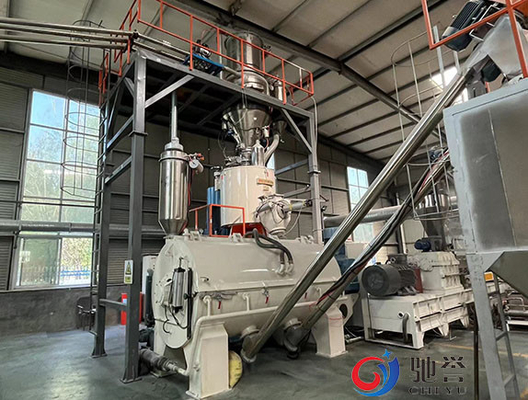 Máy trộn nhựa Máy trộn PVC với hệ thống định lượng băng tải chân không