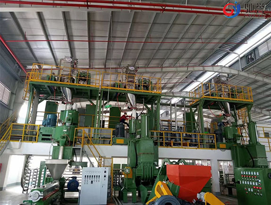 Hệ thống băng tải trộn định lượng tự động cho cáp PVC