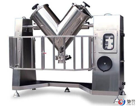 Máy xay sinh tố và máy trộn bột V để trộn bột với hệ thống định lượng