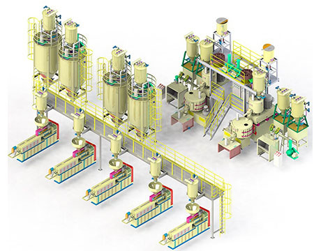 Hệ thống băng tải cấp liệu chân không tự động bằng khí nén cho máy đùn PVC