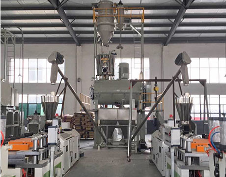 Hệ thống vận chuyển cấp liệu tự động cho máy trộn bột với băng tải trục vít
