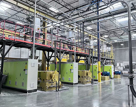 Hệ thống băng tải trộn định lượng tự động cho máy đùn cấu hình cửa sổ PVC