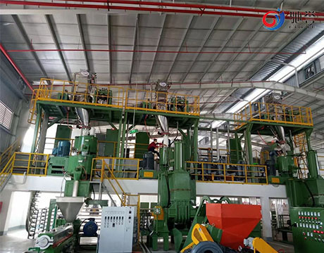 Hệ thống băng tải trộn định lượng bột tự động cho cáp PVC