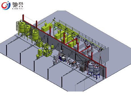 Hệ thống trộn định lượng cấp liệu tự động cho dây chuyền ép đùn cửa nhựa PVC