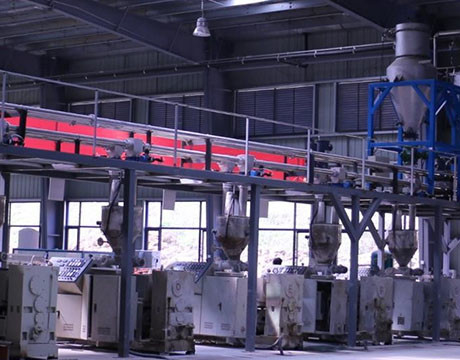 Băng tải xích ống Hệ thống băng tải tự động Máy đùn cấp liệu