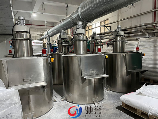 Máy trộn hợp chất cao su bột Pvc với hệ thống định lượng tự động và trạm nạp túi Jumbo