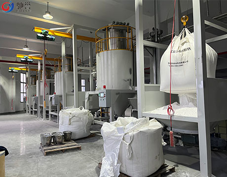 Hệ thống băng tải khí nén cấp liệu tự động cho dây chuyền sản xuất nhựa gỗ