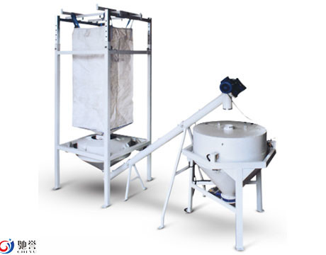 Băng tải cấp liệu tự động Trạm xả túi lớn Băng tải trục vít Silo lưu trữ nguyên liệu