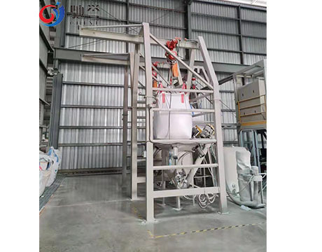 Băng tải cấp liệu tự động Trạm xả túi lớn Băng tải trục vít Silo lưu trữ nguyên liệu