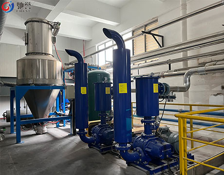 Hệ thống băng tải cấp liệu chân không bột với thiết bị trộn cân